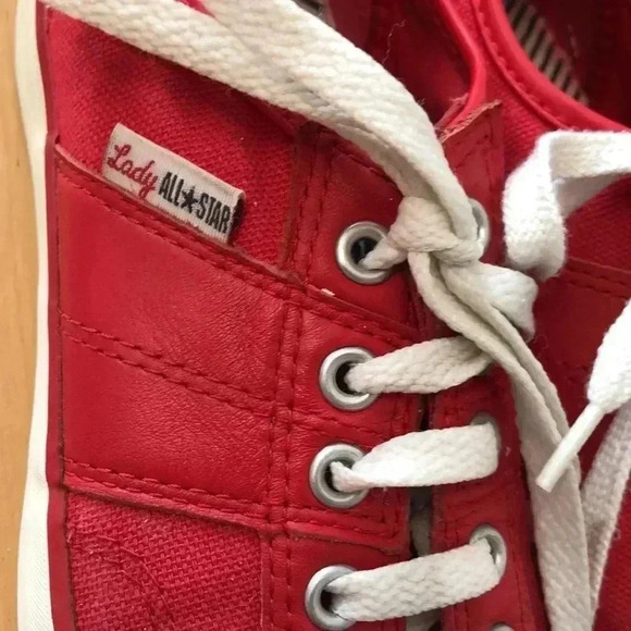 Converse Lady All-Star leather/canvas sneakers - Picture 2 of 7